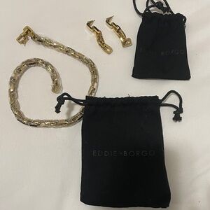 Eddie Borgo Gold Link Drop Earrings